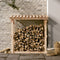 vidaXL - Haardhoutrek - 108x64,5x77 - cm - massief - grenenhout - honingbruin