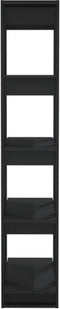 vidaXL - Boekenkast/kamerscherm - 80x30x160 - cm - bewerkt - hout - zwart