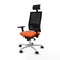 Bureaustoel met hoofdsteun Piqueras y Crespo 3D086N1 Oranje