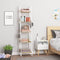 Woltu Ladderkast - 40x170x36cm - 5 Etages - 4 Haken - Wit
