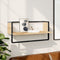 vidaXL - Wandschap - met - stang - 65x25x30 - cm - sonoma - eikenkleurig