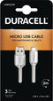 Duracell - USB 2.0 A Male naar USB 2.0 Micro Male - 2 m