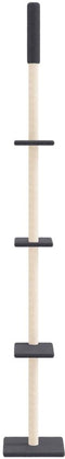 vidaXL - Kattenmeubel - vloer - tot - plafond - 267,5-297,5 - cm - crèmekleurig