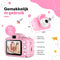 AyeKids Kindercamera 2 in 1 - Voor & Achter Camera - Incl. 32GB SD - 6 x 8 x 5 cm - Fototoestel voor Kinderen - Roze