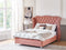 AYETTE - Tweepersoonsbed - Roze - 140 x 200 cm - Fluweel