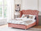AYETTE - Tweepersoonsbed - Roze - 160 x 200 cm - Fluweel