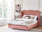 AYETTE - Tweepersoonsbed - Roze - 180 x 200 cm - Fluweel