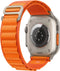 Apple Watch Ultra - 4G/LTE - 49mm - Titanium kast - Oranje Alpine bandje - Small