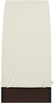 vidaXL - Ligbed - met - rond - dak - 211x57x140 - cm - poly - rattan - bruin