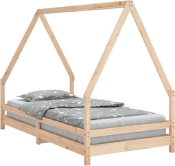 vidaXL - Kinderbedframe - 90x190 - cm - massief - grenenhout