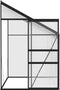 vidaXL - Broeikas - 3,8 - m³ - aluminium - antracietkleurig