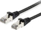 Equip 605595 RJ45 Netwerkkabel, patchkabel CAT 6 S/FTP 7.50 m Zwart Vergulde steekcontacten 1 stuk(s)