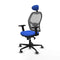 Piqueras y Crespo 2D036G1 - Bureaustoel - Hoofdsteun verstelbaar - Blauw