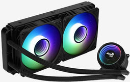 Aerocool Mirage L240 - Waterkoeler 240mm RGB - Infinity mirror ontwerp - Zwart
