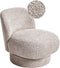 AYLO - Fauteuil - Beige - Bouclé