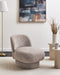 AYLO - Fauteuil - Beige - Bouclé