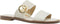 Michael Kors Summer Sandal - Dames Slippers - Goudkleurig logo - Wit (maat 36)