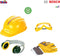 Bosch Accessoires Set - Speelgoed gereedschap met helm en veiligheidsuitrusting - Geel (4 stuks)