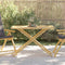 vidaXL - Tuintafel - inklapbaar - 110x55x75 - cm - bamboe