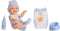 Berjuan Babypop Baby Pipí Meisjes 30 Cm Vinyl/textiel Blauw/wit