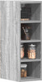 vidaXL - Hangkast - 20x29,5x60 - cm - bewerkt - hout - grijs - sonoma - eikenkleurig