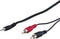 Goobay 50441 - Audio-adapterkabel AUX - 3,5 mm jack naar stereo RCA - 10 m