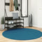 vidaXL - Vloerkleed - OVIEDO - laagpolig - Ø - 160 - cm - turquoise