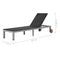 vidaXL - Ligbed - met - wieltjes - poly - rattan - zwart