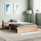 vidaXL - Bedframe - massief - hout - 135x190 - cm