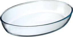 Secret de Gourmet - Ovenschaal ovaal - Transparant glas - 35 x 25 cm