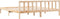 vidaXL - Bedframe - extra - lang - zonder - matras - massief - grenenhout - 200x220 - cm