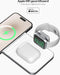 Favolt Site:3 - 3 in 1 Draadloze Oplader - MagSafe Compatibel Apple MFi Gecertificeerd - Silver