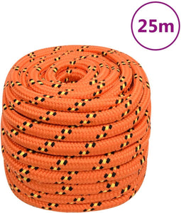 vidaXL - Boottouw - 20 - mm - 25 - m - polypropyleen - oranje