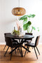 Light & Living Eettafel Ø140x78 cm MUDEN mat zwart