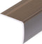 vidaXL Trapneuzen L-vormig 5 st 100 cm aluminium bruin
