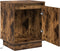 vidaXL - Nachtkastjes - met - LED-lampjes - 2 - stuks - Gerookt - Eiken - 39x34,5x50 - cm