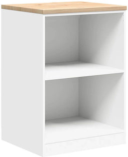vidaXL - Garagekast - 60x51x85 - cm - massief - grenenhout - wit