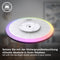 B.K.Licht RGB LED Plafonniere - dimbaar - afstandsbediening - zwart - 42cm