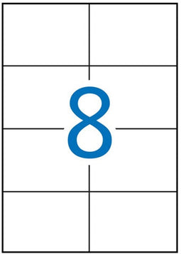 Apli laser A4 etiketten 105x74 mm 800