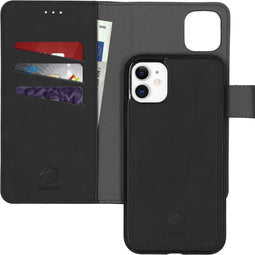 iMoshion Hoesje Geschikt voor iPhone 11 Hoesje Met Pasjeshouder - iMoshion Uitneembare 2-in-1 Luxe Bookcase - Zwart