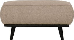 BePureHome Statement Hocker - Boucle - Beige - 40x80x55