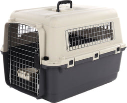Flamingo Nomad - Reisbench hond M - Transportbox 67×53×47 cm - Donkergrijs