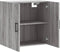 vidaXL - Wandkast - 60x31x60 - cm - bewerkt - hout - grijs - sonoma - eikenkleurig