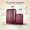 Slazenger Kofferset 2 Delig - Handbagage Trolley en Ruimbagage Koffer (S + M/L) - ABS Hardcase - 360° Wielen - Cijferslot - Rood