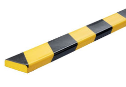 Durable - Beschermingsprofiel S10 recht 1m geel zwart | 5 stuks