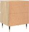 vidaXL - Nachtkastje - 40x35x50 - cm - bewerkt - hout - sonoma - eikenkleurig