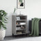 vidaXL - Hoge - kast - 57x35x90 - cm - bewerkt - hout - grijs - sonoma - eikenkleurig