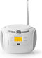 Nedis Boombox - CD-Speler - Bluetooth FM USB - 9 W - Wit