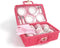 Tidlo Theeservies - Picknick set - In koffer - Roze