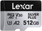 Lexar microSDXC Silver Plus UHS-I 512GB - Lezen 205MB/s Schrijven 150MB/s - V30